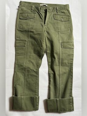Polo Jeans company Ralph Lauren green cargo cuffed pants